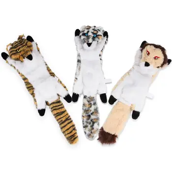 

3Pcs No Stuffing Squeaky Plush Dog Sound Chewing Toy for Small Medium Large Dog 95AA