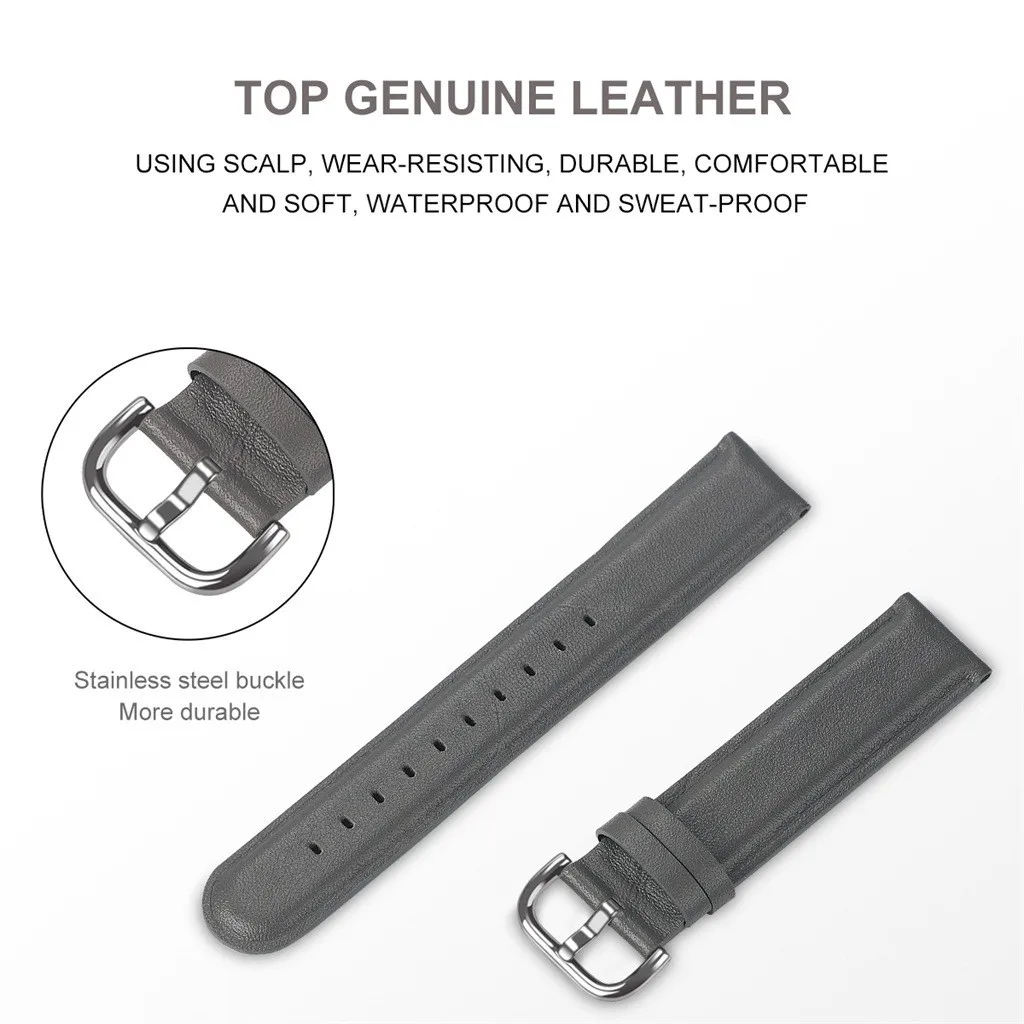 Ремешок для часов MNYCXEN для samsung Galaxy Watch Active 1/2 40 мм 44 мм наручные часы на кожаном ремешке Ремешок Браслет умные аксессуары