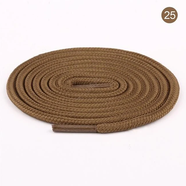 100cm/150cm Long of Round Shoelaces Shoe Strings Shoe Laces Cord Ropes for Boots Sneakers Unisex Rope Multi Color Waxed 25