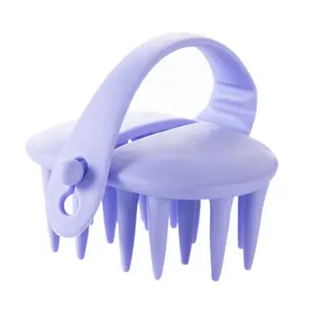 

Professional 2 Colors Random Silicone Shampoo Scalp Body Spa Slimming Massage Shower Hangable Hair Brush Soft Styling Combs