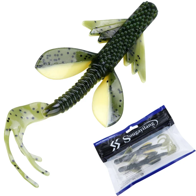 Sougayilang 2Pc Swimbait Worm Fishing Lure 10g 125mm Soft Fishing Lure Saltwater/Freshwater Fishing Wobblers Bait Sougayilang 2Pc Swimbait Worm Fishing Lure 10g 125mm Soft Fishing Lure Saltwater/Freshwater Fishing Wobblers Bait