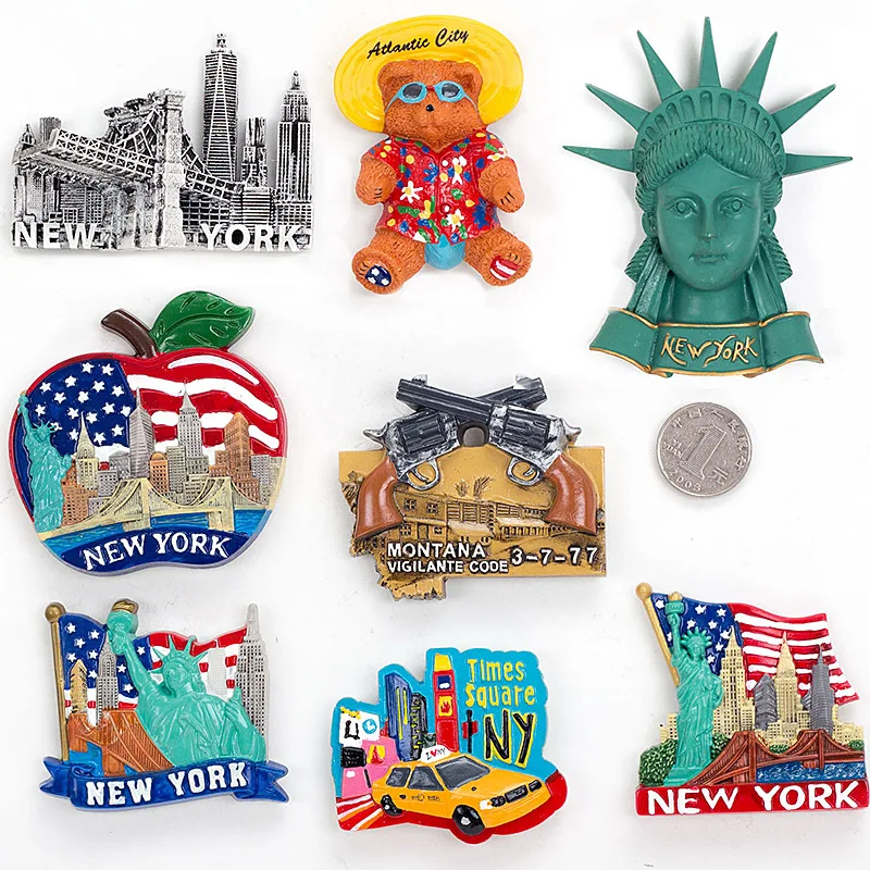 2020 Refrigerator Stickers New York Travel Souvenirs Gift US