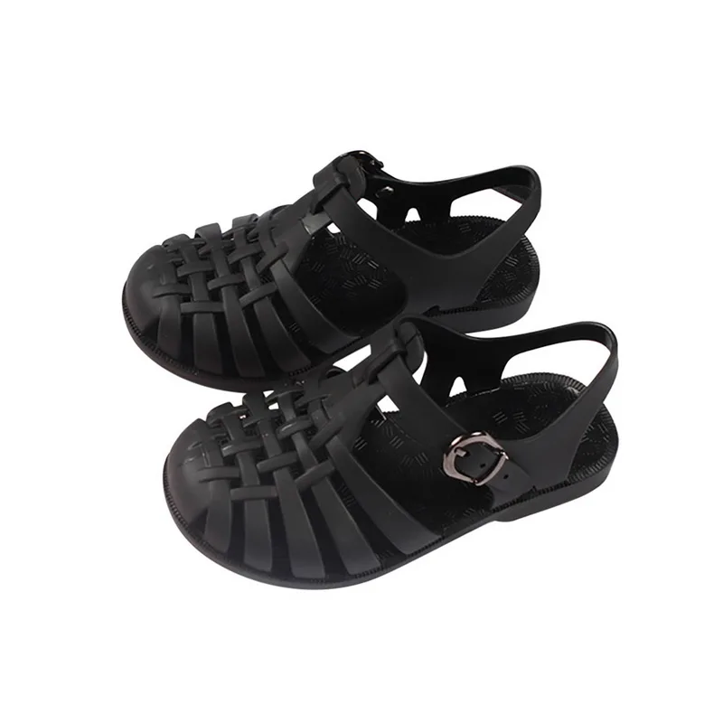 bata children's sandals Summer Boys Casual Roman Slippers Children Sandals Baby Girls Toddler Soft Non-slip Princess Shoes Kids Candy Jelly Beach Shoes children's sandals