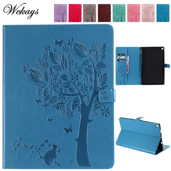 

Wekays For Amazon HD10 2017 Cartoon Cat Tree Leather Case For Coque Amazon Kindle Fire HD10 HD 10 2017 10 inch eBook Cover Cases