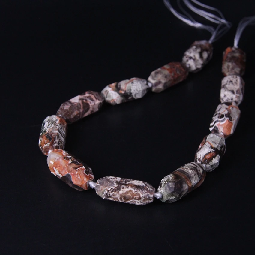 

15.5"strand Long Size Natural Brown Ocean Jaspers Faceted Nugget Loose Beads,Cut Ocean Agates Pendants Bulk Jewelry Craft Making
