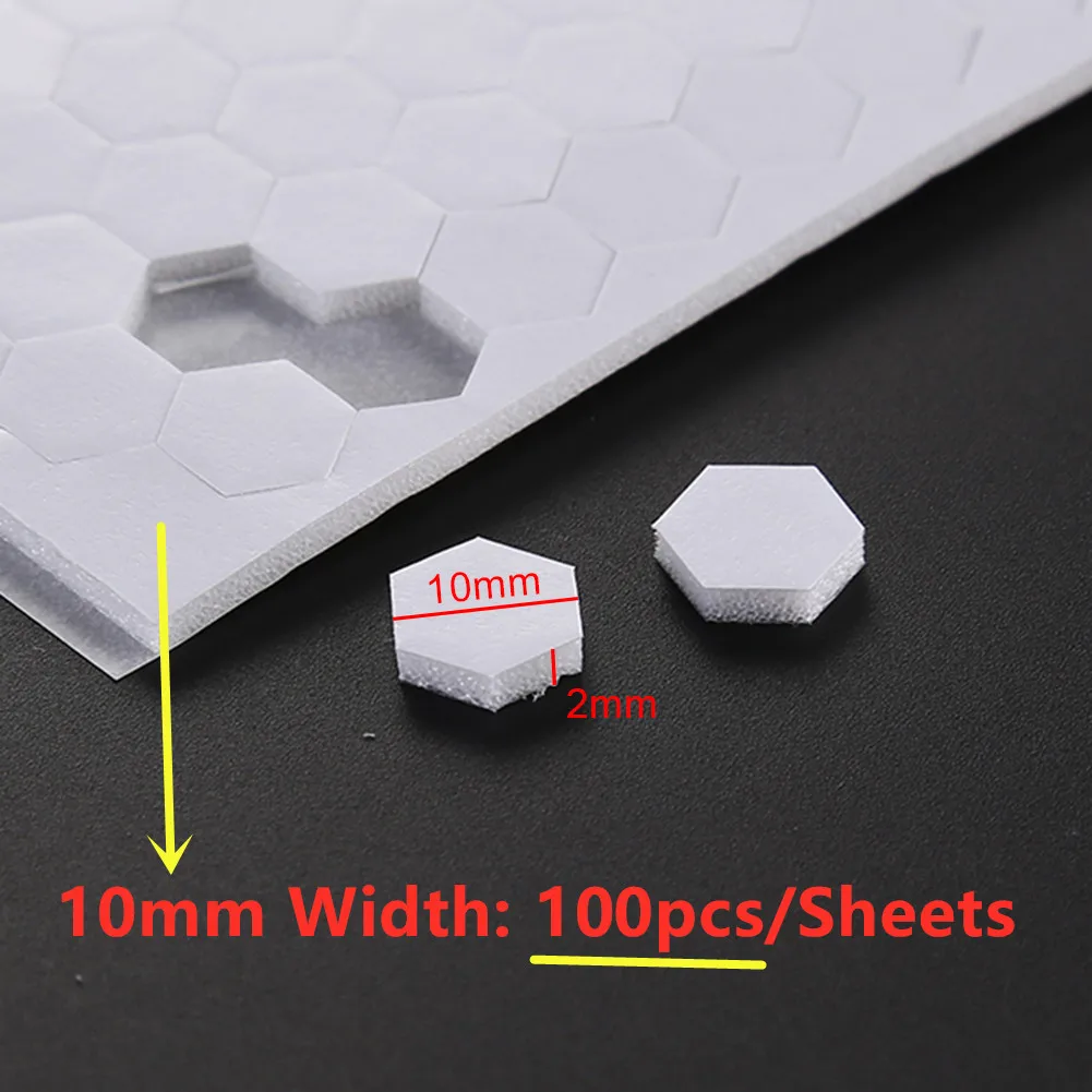 2mm Thick 6.4mm /10mm Width Double-sided 3D Foam Dots Hexagon Adhesives For DIY Shaker Card Making Scrapbooking Craft Supplies decorative stickers self adhesive stickers custom stickers stationery stickers paper stickers adhesive stickers smile face stickers smiley stickers custom design stickers gift box stickers