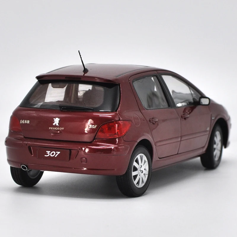 1:18 высокое тщательное PEUGEOT 307 сплав модель автомобиля статические металлические модельные автомобили с оригинальной коробкой