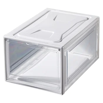

1Pc Transparent Sneaker Case Shoe Box Display Shoe Cabinet Clamshell Pattern Box