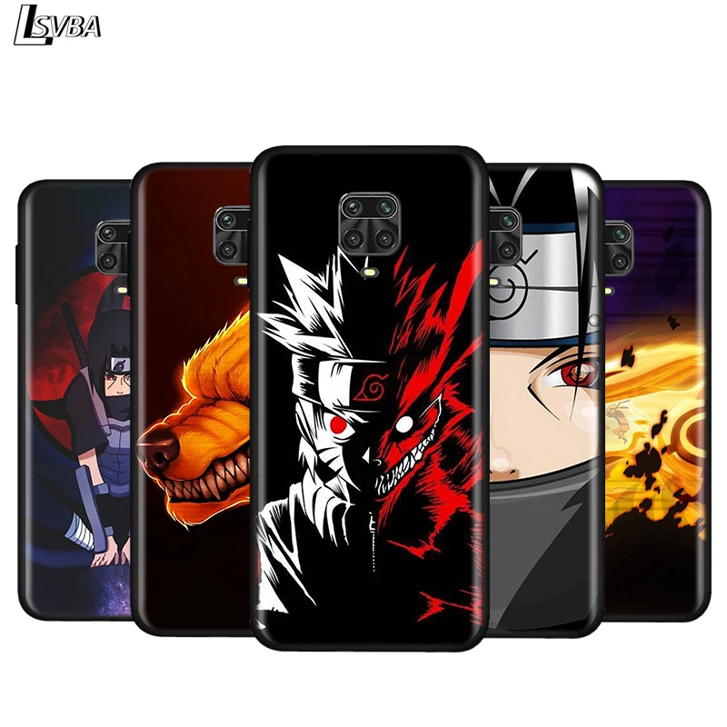 

Silicone Cover Dark Naruto Anime For Xiaomi Redmi Note 9 9S Max 8T 8 7 6 5 Pro 5A 4X 4 Bright Black Phone Case