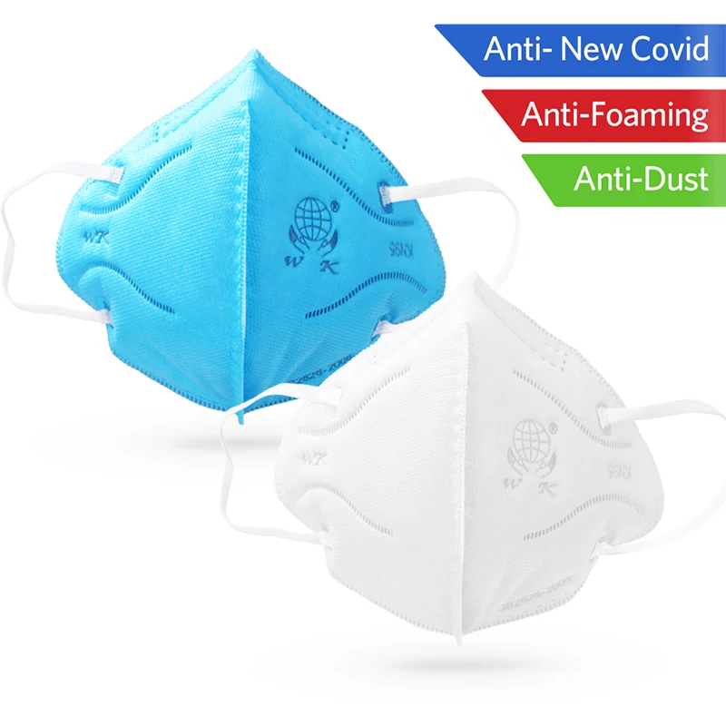 

100pcs KN95 Masks Protective Fold Face Mask Anti-dust Bacterial Proof Filter Cover outdoor bike runing Respirator