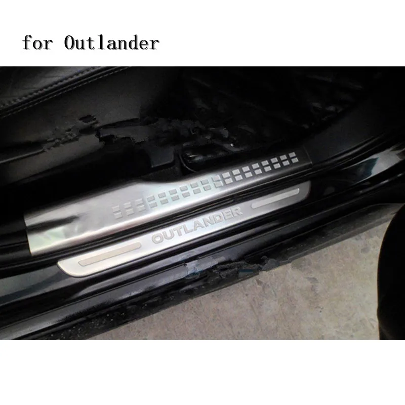 Для Mitsubishi Outlander 2007-2012 Высокое качество нержавеющая сталь аутентичная Автомобильная Накладка/дверной порог дверь порог автомобиля Стайлинг