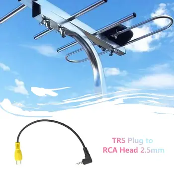 

Car Audio Cable 2.5mm TRS Plug To RCA Female Adapter Lotus Head Audio Cable Audio And Video Conversion Line Tail Line