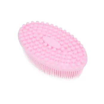 

Comfortable Silicone Newborn Baby Bathing Care Brush Soft Wash Face Cleaning Pad Skin Massage Brush Wash Bath Tool