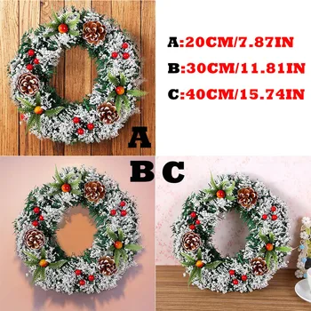 

Wall Hanging Christmas Wreath Decoration For Xmas Party Door Garland Ornament