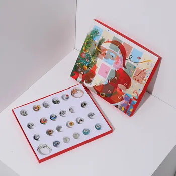 

Cute Christmas Advent Countdown Calendar DIY 24 Days Charms Bracelet Beads Set Surprise Box for Kids Girls Christmas Xmas Gifts