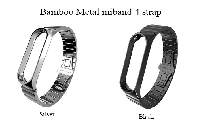 BOORUI mi Band 4 ремешок металлический Безвинтовой браслет из нержавеющей стали mi band 3 ремешок для Xiaomi mi Band 3 4 Pulseira band Замена