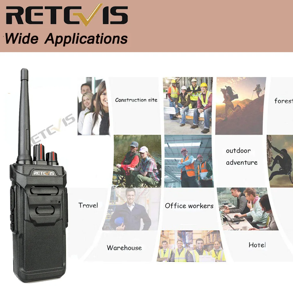 4 шт. RETEVIS RT48/RT648 IP67 водонепроницаемая профессиональная рация PMR радио PMR/FRS VOX
