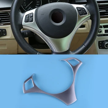 

DWCX Car ABS Silver Steering Wheel Button Cover Trim Frame Fit For BMW 1 3 Series E82 E87 E90 E92 E93