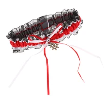 Бант из атласной ленты руль Кружева Подвязки Набор Свадебная вечеринка свадебные аксессуары