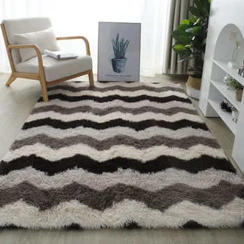 Modern Living Room Large Carpet Long Hair Children's room Carpets  Bedroom Furry Decoration Rug Nordic Fluffy Bedside Floor Mats