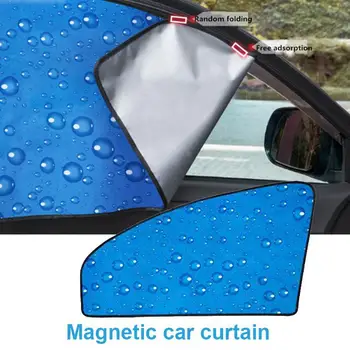 

Single Layer Water Drop Magnetic Window Sunshade Left Magnetic Car Curtain Sun Visor Auto Sun Visor for Solar Protection