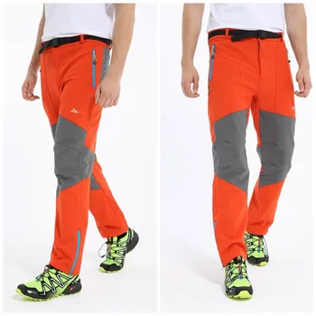 

Breathable Waterproof Windproof Soft shell Hiking Pant for Men Outdoor Sports Trousers Men's Hiking Climbing Fishing Pant