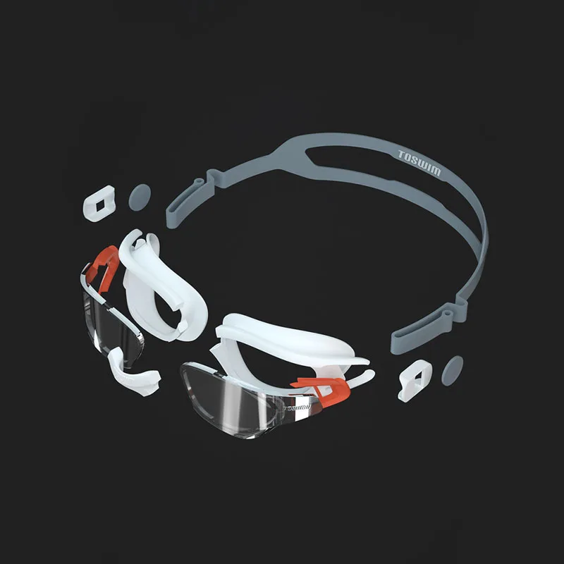 Xiaomi Youpin TOSWIM классические тренировочные большие очки для плавания с защитой от тумана, HD покрытие, классная удобная посадка