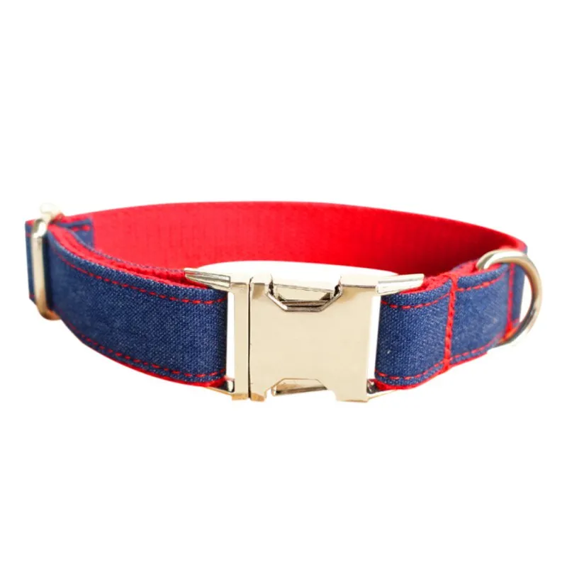 Red cowboy Ошейники для кошек, ошейники для кошек, ошейники для собак, декоративные регулируемые ошейники, металлические поводковое кольцо Q1 - Цвет: Red cowboy