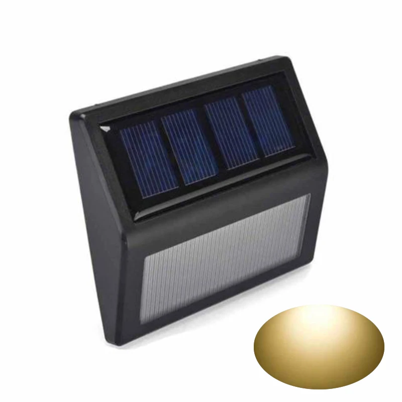 Order Offer for  Waterproof 6 LED Solar Power Light Sensor Wall Outdoor Garden Fence Lamp 2019