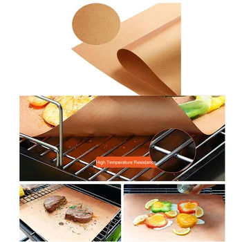 

Reusable Baking Mat High Temperature Resistant Sheet Pastry Baking Oilpaper Heat-Resistant Pad Non-stick for Outdoor BBQ