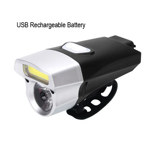 usb rechargeable Светодиодный фонарь для велосипеда, велосипедный фонарь для езды на велосипеде, 350 люмен, передние безопасные фары для езды ночью, MTB дорожный фонарь, USB прожектор - Цвет: usb rechargeable