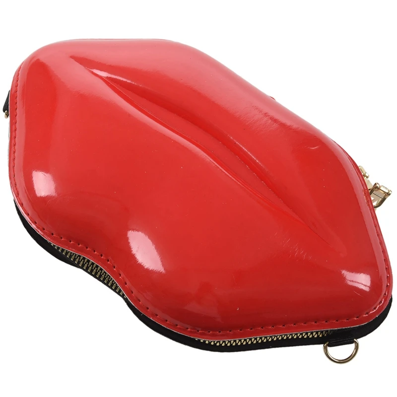 Женский красный клатч губы сумка женская Pu кожаная на плечо с цепочкой Bolsa