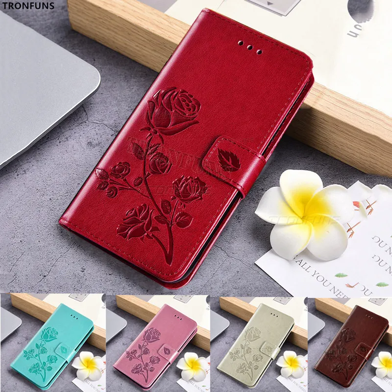 Кожаный чехол-кошелек с 3D цветами для iPhone 11 чехол s откидная крышка Apple XR X XS MAX 6 S 8 7