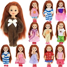 Случайный 10x мини-наряд смешанный стиль модная повседневная одежда маленькое платье Одежда для Барби сестричка Келли кукла кукольный домик аксессуары