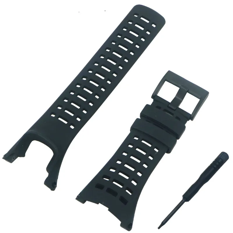 Сетка силиконовый ремешок для часов Sunnto Ambit Series 1 2 3 пиковый Запуск спортивные часы ремешок черный силиконовый для часов Ремешок