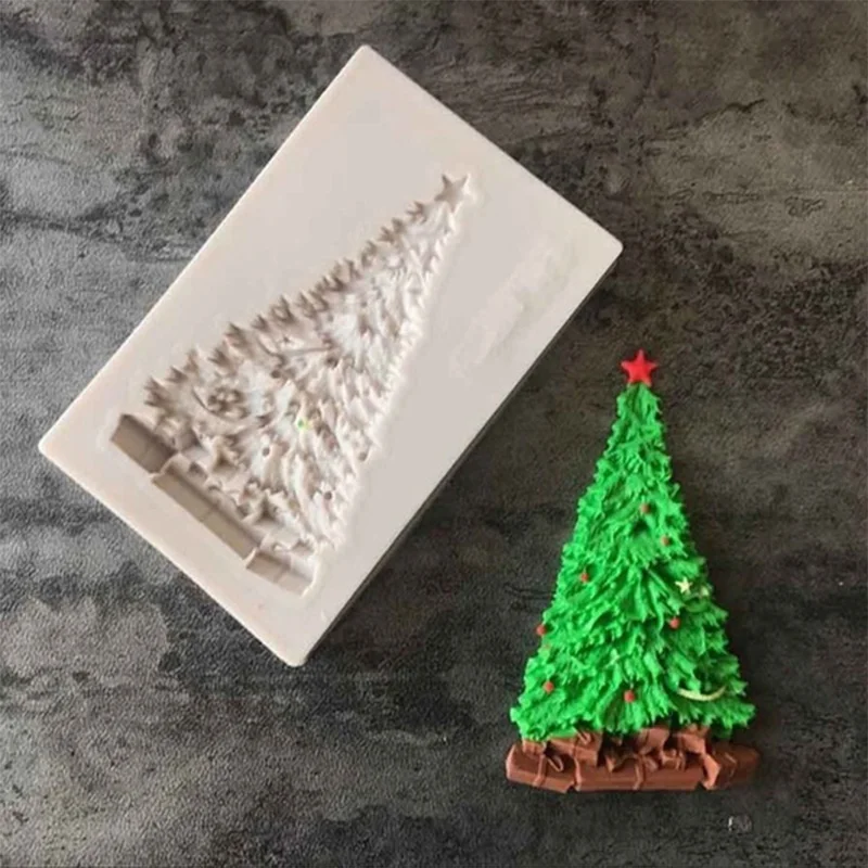 

Christmas Tree Silicone Mold Fondant Mold Cake Decorating Tools Chocolate Mold