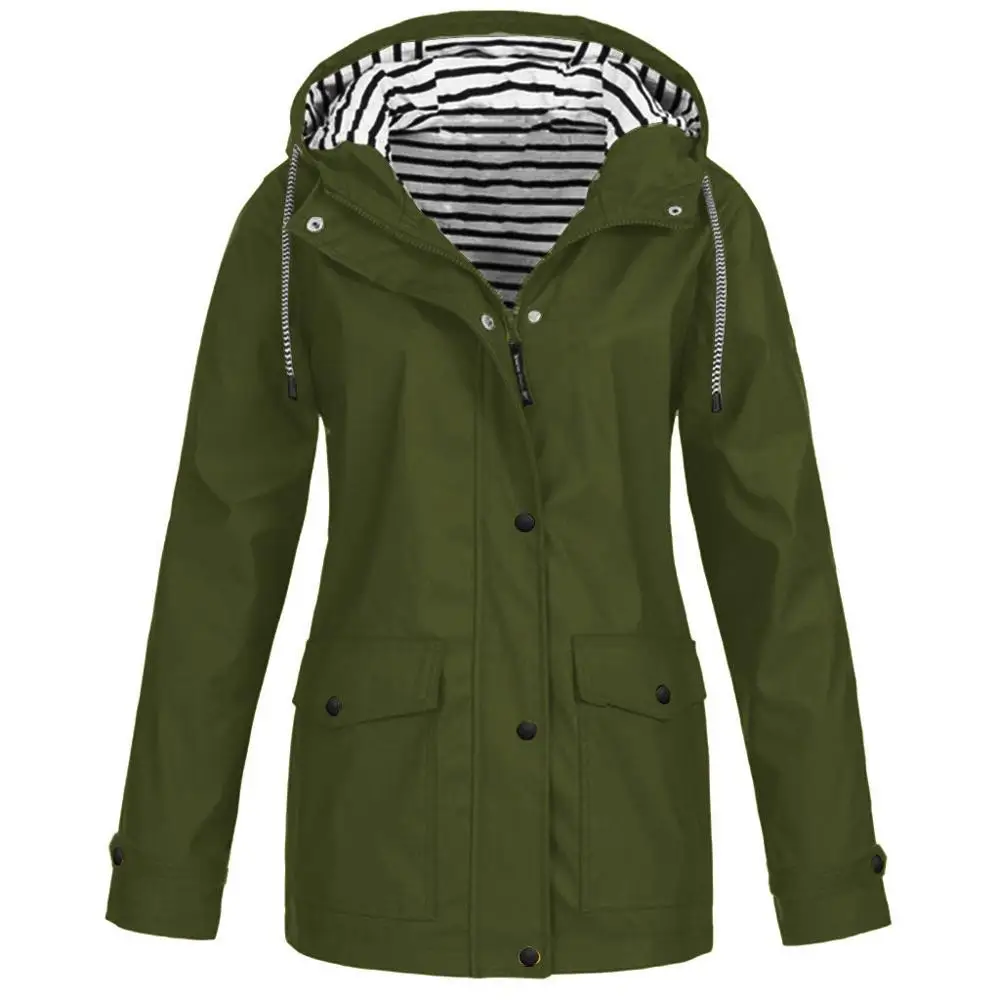 Army Green Зимнее теплое лыжное пальто размера плюс, женские плюшевые утолщенные ветрозащитные водонепроницаемые куртки с капюшоном, manteau hiver, новинка - Цвет: Army Green