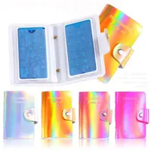 1 шт шаблон для печати ногтей, лазерная посылка, стальной набор для дизайна ногтей, прямоугольный шаблон для хранения, розовое золото, набор инструментов для маникюра