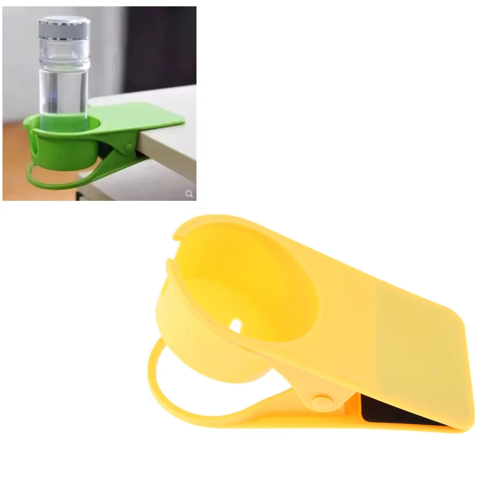 Clip On Desk Cup Holder Clamp for RV Motorhome Home Save Space