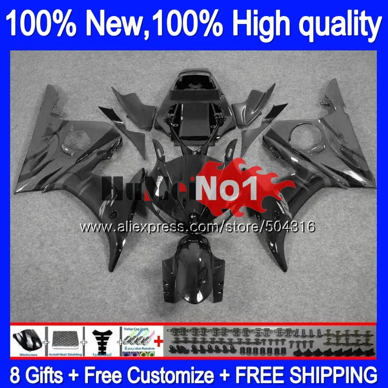 Корпус для YAMAHA YZF600 YZF R6 600CC YZF 600 R 6 см цвета: серый и пламя 5MC. 52 YZF-600 YZF-R6 2003 2004 2005 YZFR6 03 04 05 обтекатели - Цвет: No. 1