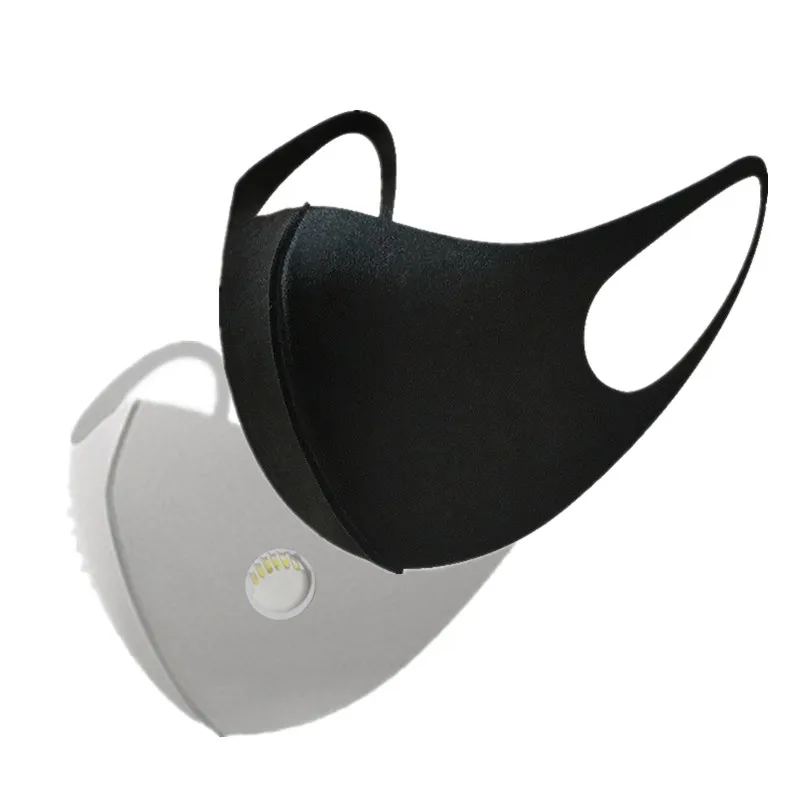 

Mouth Mask Anti-Dust Anti Pollution Mask Cloth Activated carbon filter respirator Black Cotton Breath Valve PM2.5 Face masks