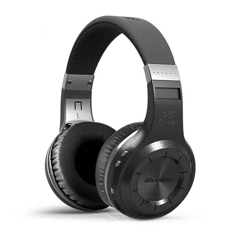 Bluedio HT беспроводная Bluetooth гарнитура Hi-Fi гарнитура Bluetooth 5,0 Музыкальная гарнитура Bluetooth гарнитура с микрофоном беспроводные наушники - Цвет: Черный