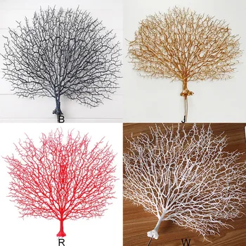 

Simulation Coral Branch Plant Plastic Peacock Tree Sea Dried Branch Artificial Decorations