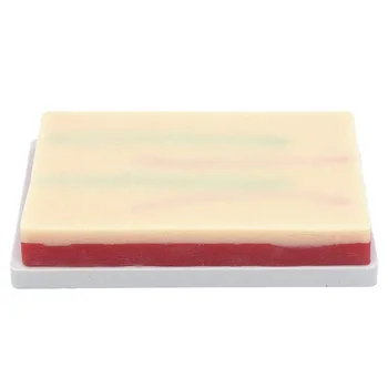 

Venipuncture Iv injection Training Pad Model, Silicone Human Skin Suture Training Model, injection Practice Pad, 4 Veins Imbedde