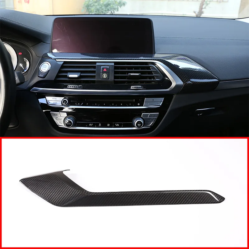 

Car Center Console Decoration Cover Panel Trim Real Carbon Fiber For BMW X3 G01 X4 G02 2018 2019 Car Accessories