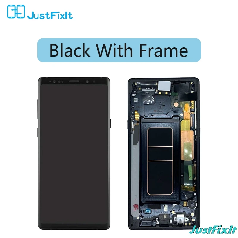 With Black Frame Для samsung Galaxy Note 9 ЖК-дисплей кодирующий преобразователь сенсорного экрана в сборе N960 N960F N960D N960DS ЖК-дисплей с рамкой - Цвет: With Black Frame