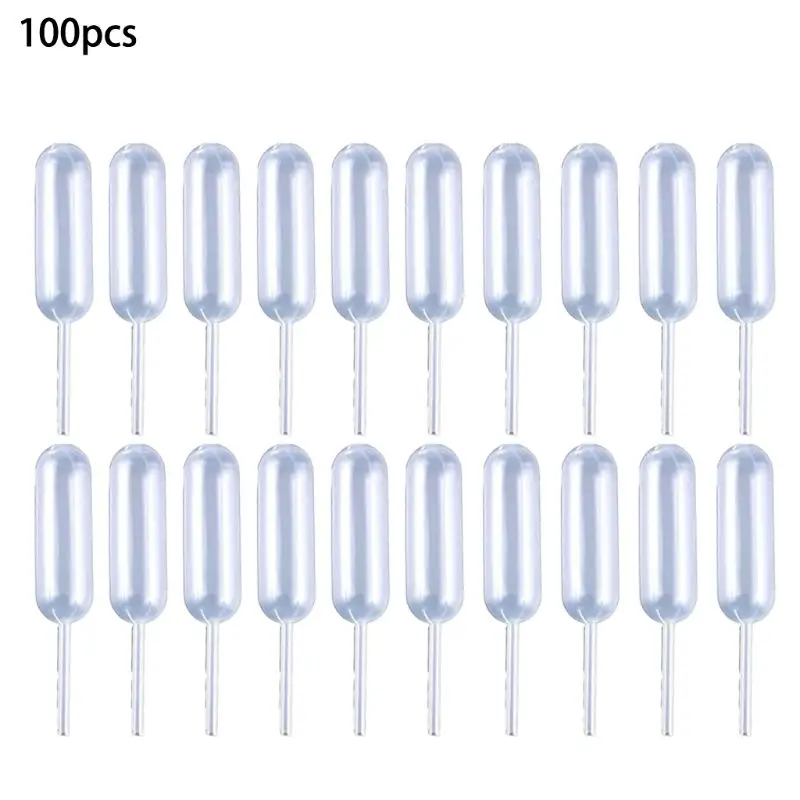 100pcs Кекс пипетки, 200 шт 4 мл мини пластиковые пипетки для шоколадных кексов клубники - Цвет: 100pcs