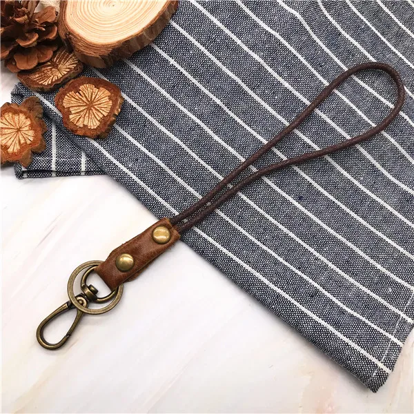 Cowhide Genuine Leather Multi-Purpose Neck Lanyard