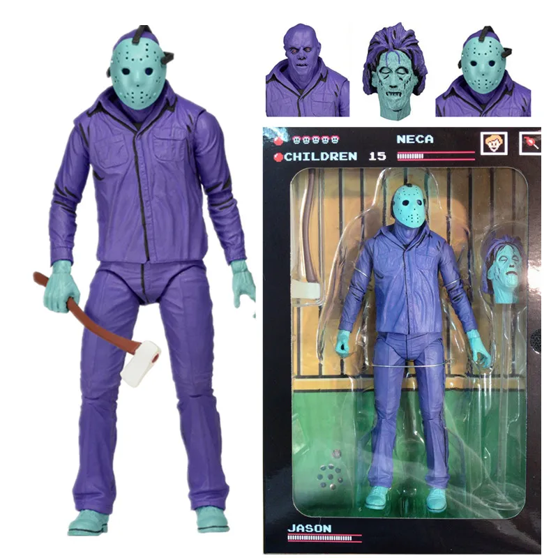 

18cm NECA Horror Friday the 13th Destroy Jason Video Game Power Play Version Action Figure Model Toy Doll Gift