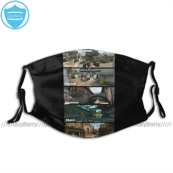 

Csgo Mouth Face Mask Csgo Facial Mask Funny Fashion with 2 Filters for Adult